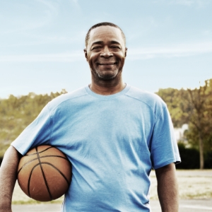 Image of man with basketball